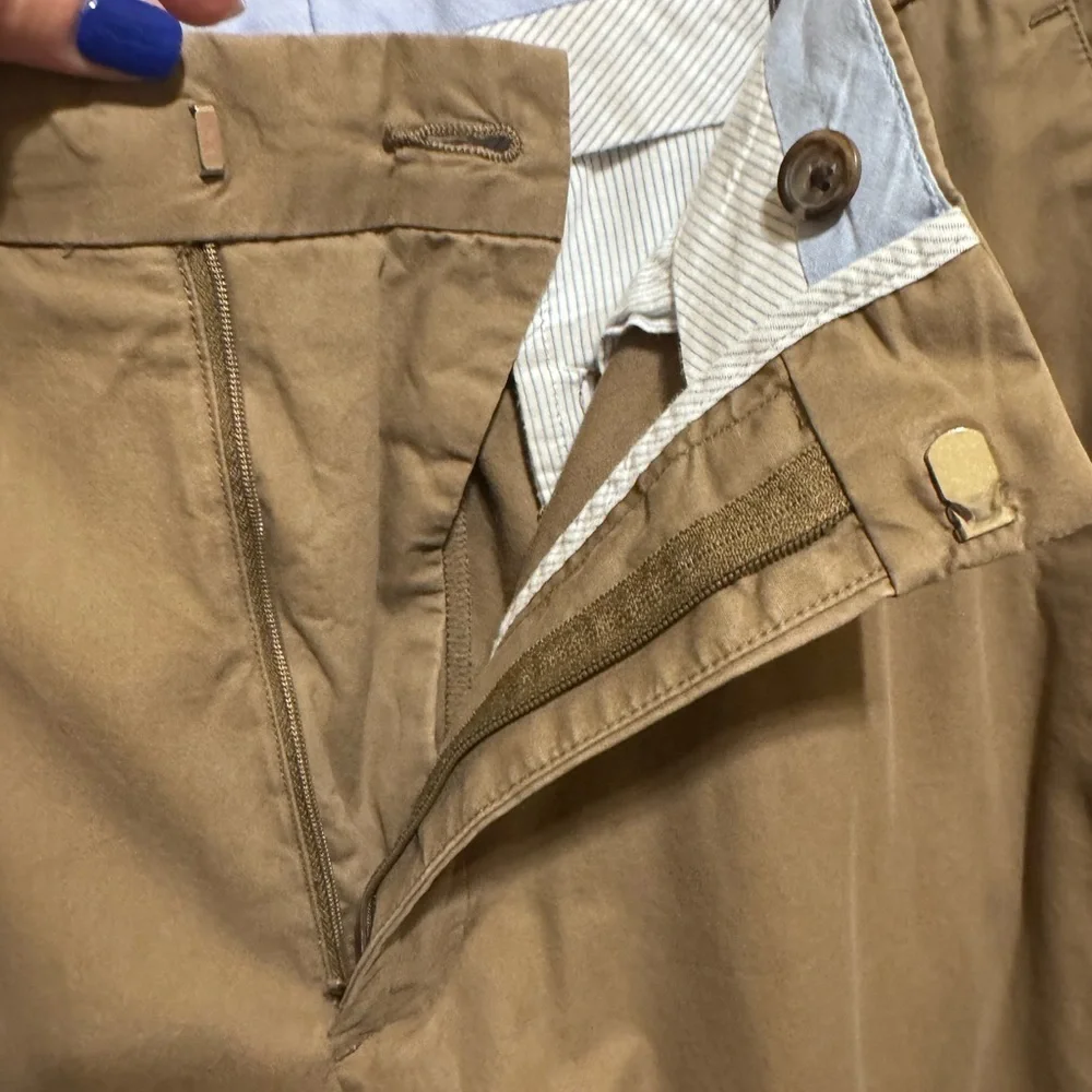 Banana Republic Men’s Khaki Chino Pants Straight Fit Flat Front Sz 34/30